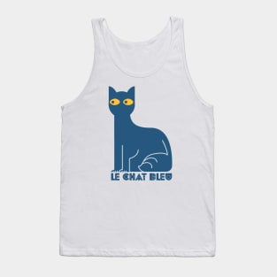 Le Chat Bleu - Blue Cat Tank Top